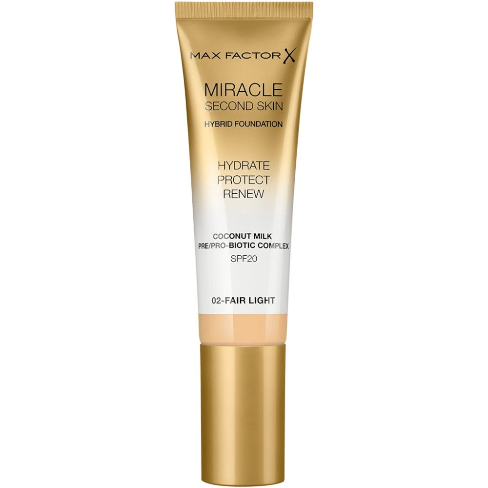 Max Factor Miracle Second Skin Fondotinta Liquido 30ml 02-Fair Light