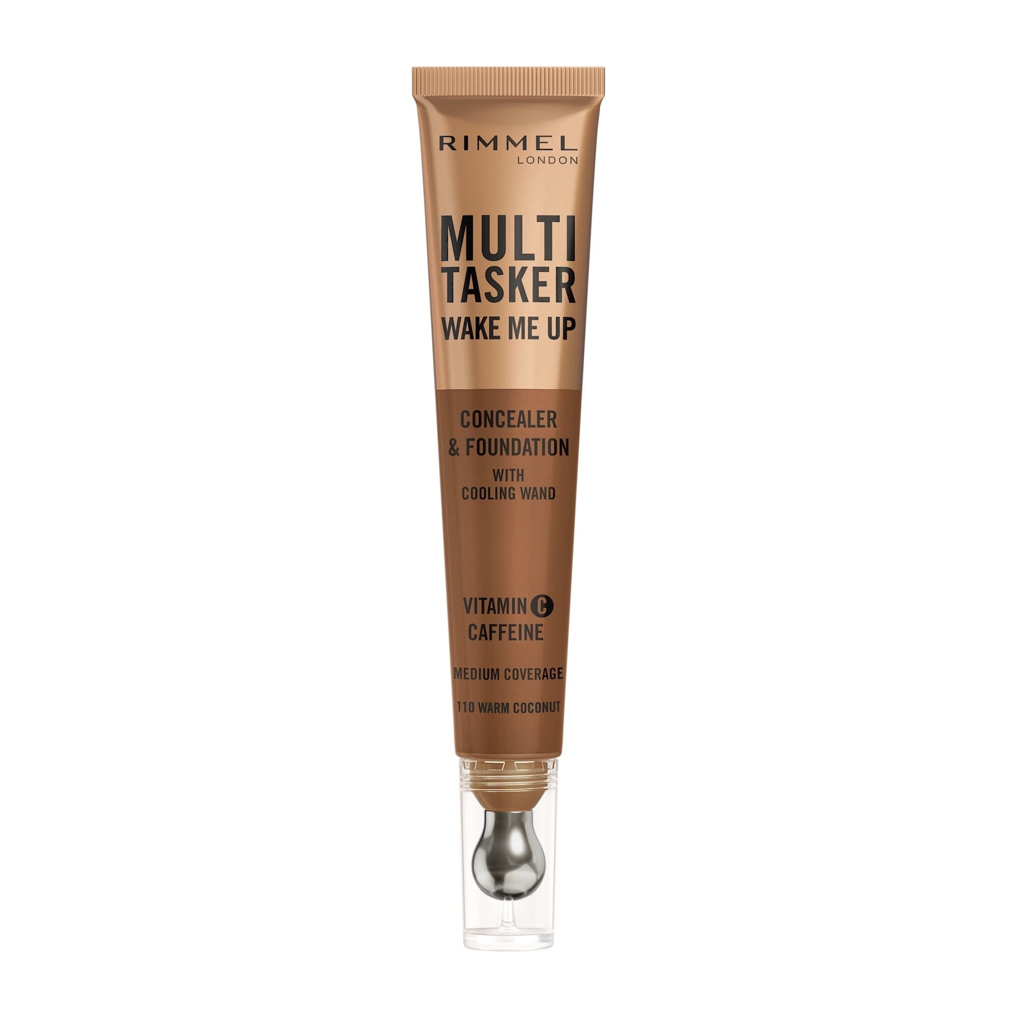 Rimmel Multi-tasker Wake Me Up Correcteur & Fond de teint Formule Végétalienne 110 Warm Coconut 20 ml