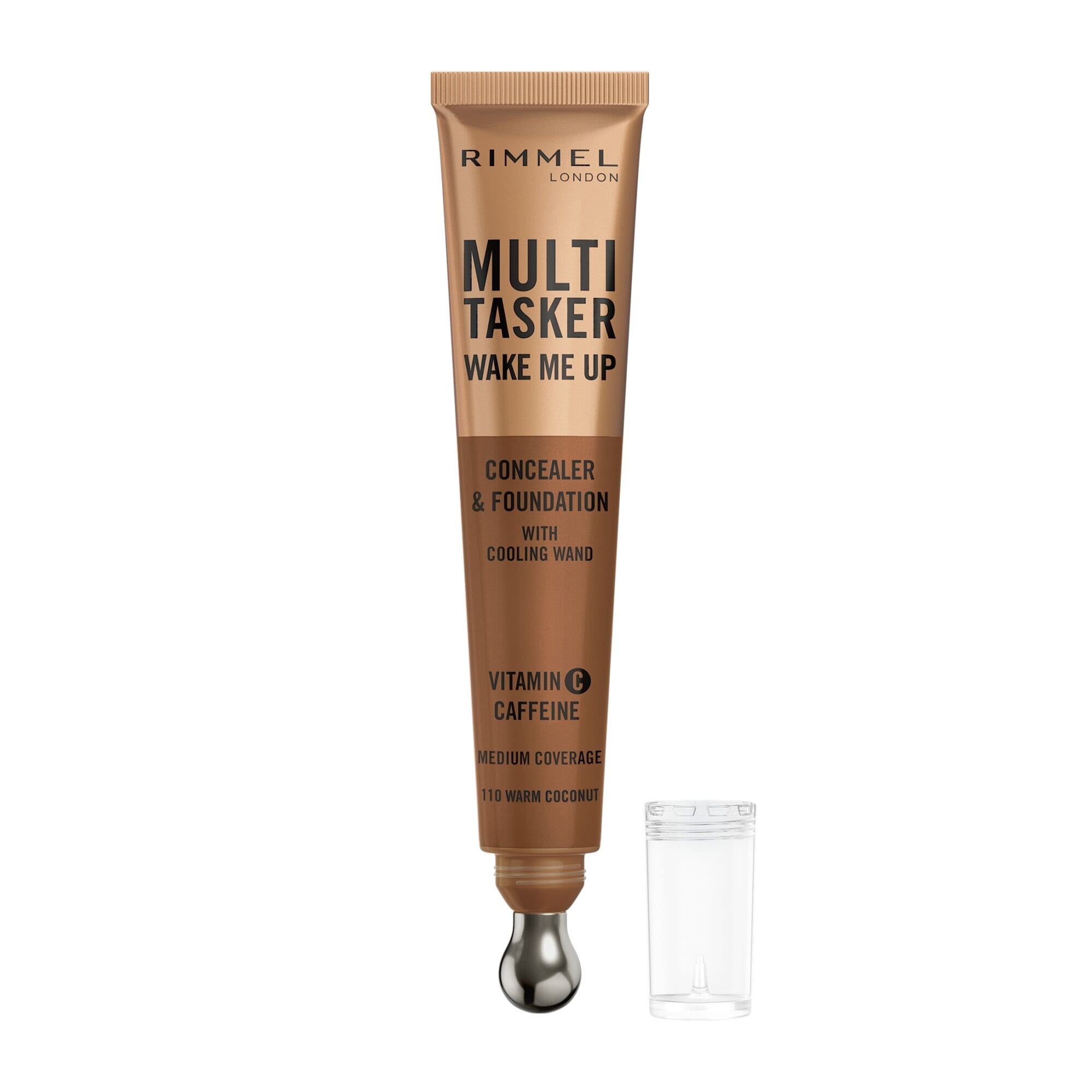 Rimmel Multi-tasker Wake Me Up Correcteur & Fond de teint Formule Végétalienne 110 Warm Coconut 20 ml