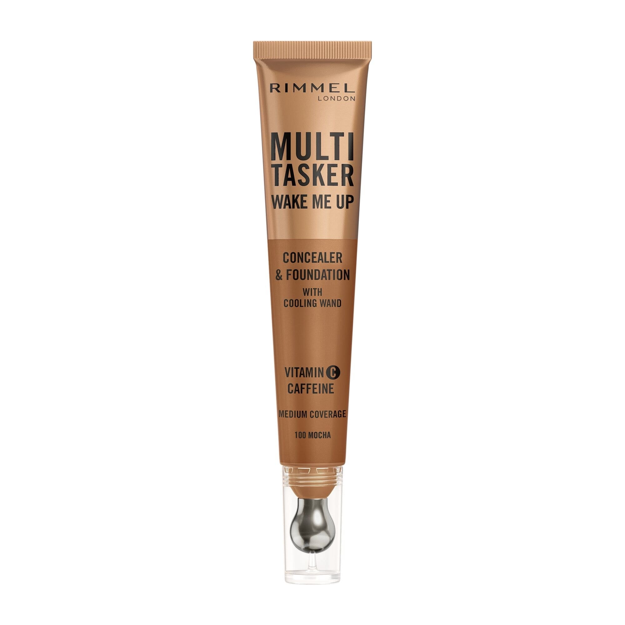 Rimmel Multi-tasker Wake Me Up Correcteur & Fond de teint Formule Végétalienne 100 Mocha 20 ml