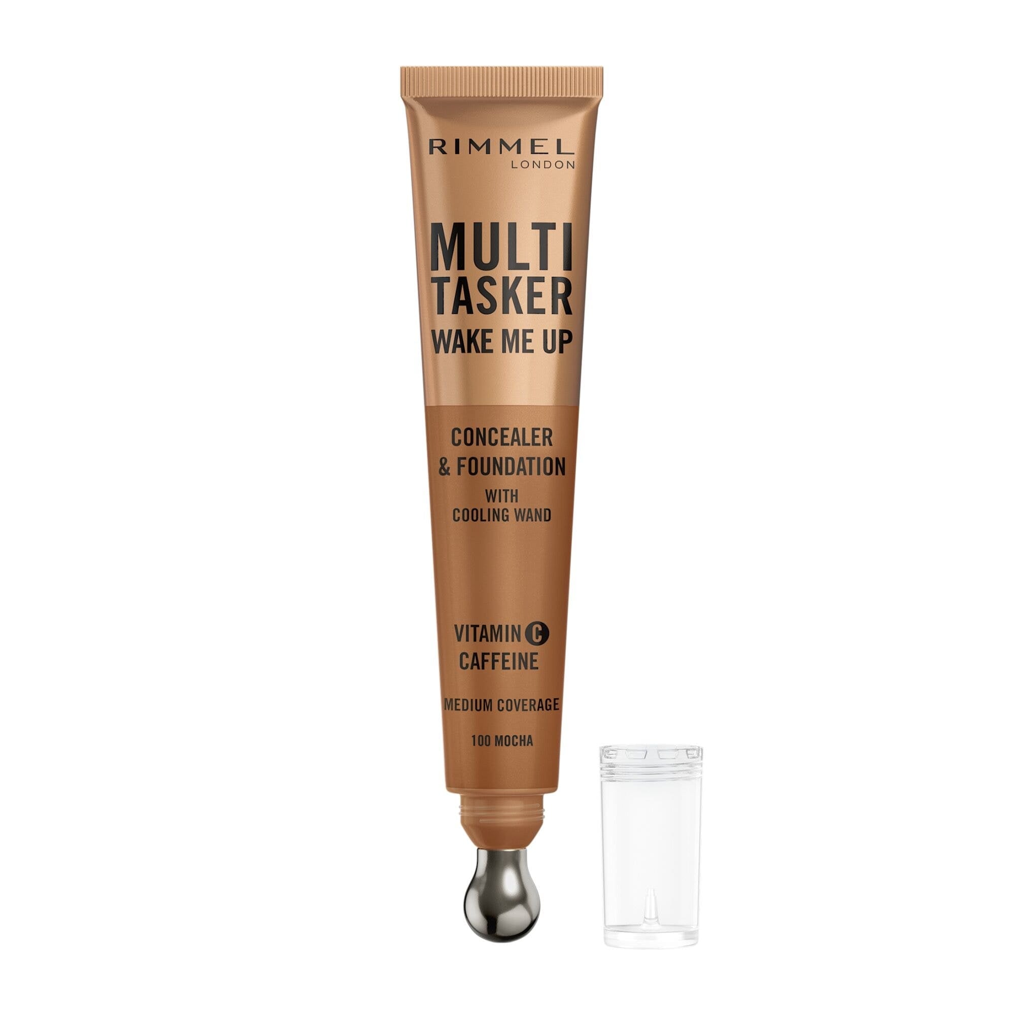 Rimmel Multi-tasker Wake Me Up Correcteur & Fond de teint Formule Végétalienne 100 Mocha 20 ml