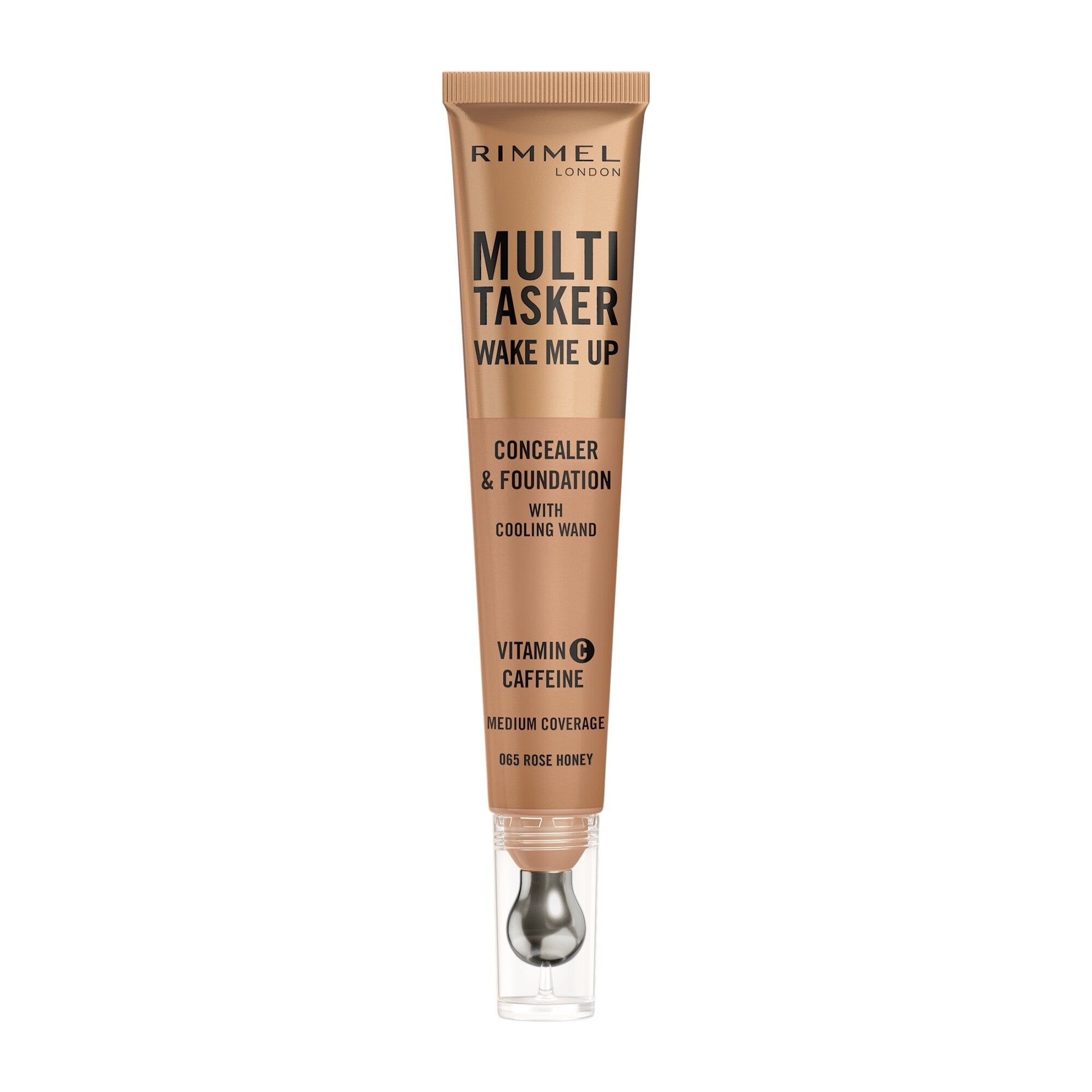 Rimmel Multi-tasker Wake Me Up Correcteur & Fond de teint Formule Végétalienne 065 Rose Honey 20 ml