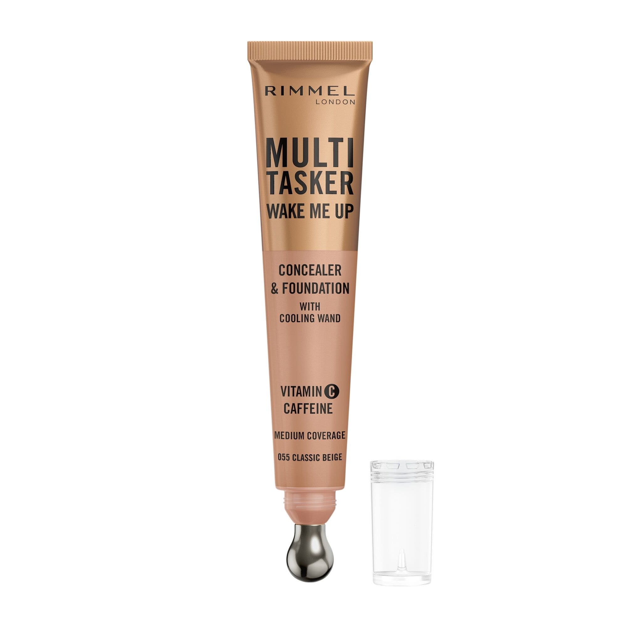 Rimmel Multi-tasker Wake Me Up Correcteur & Fond de teint Formule Végétalienne 055 Classic Beige 20 ml