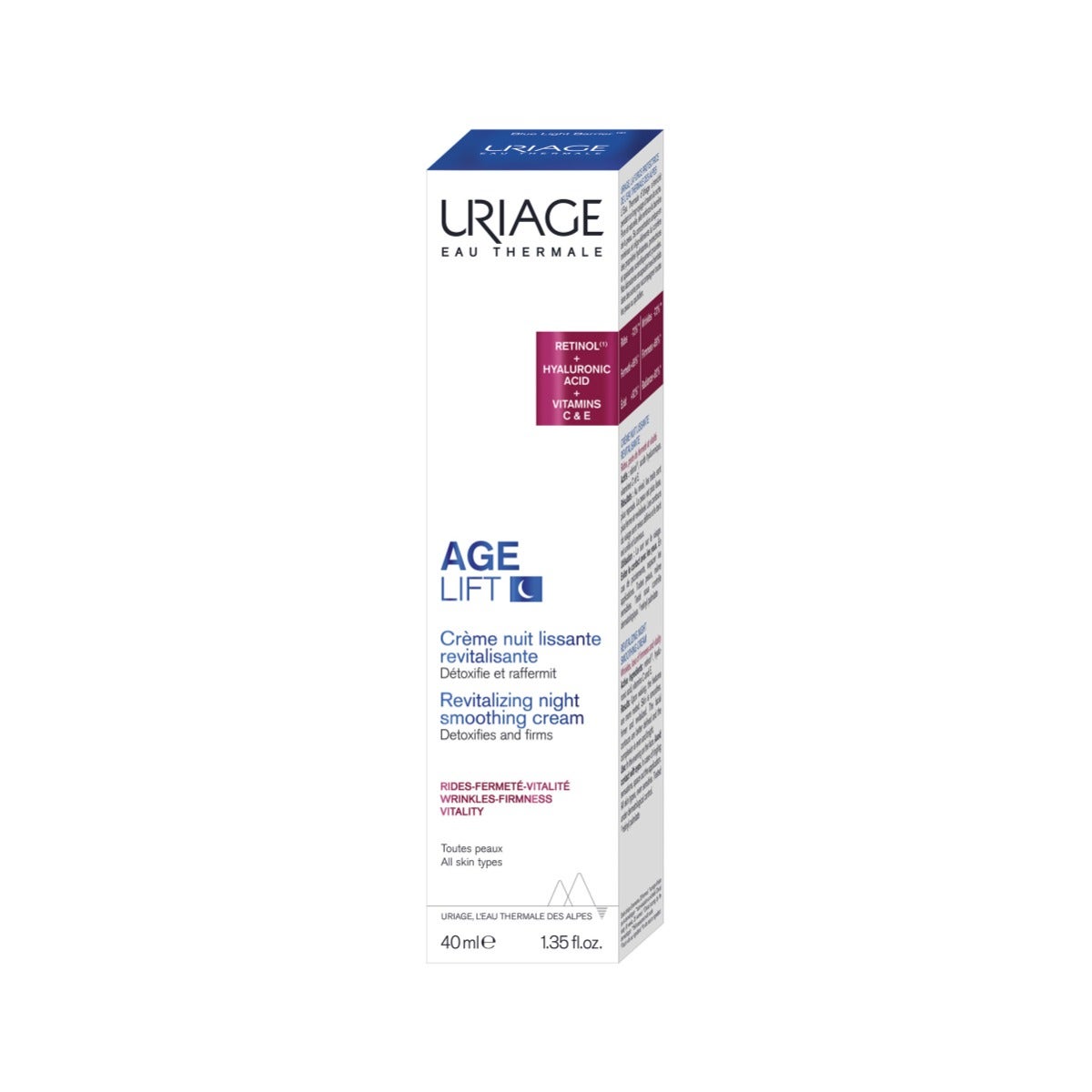 Uriage Age Lift Crema Notte Detox Levigante 40ml