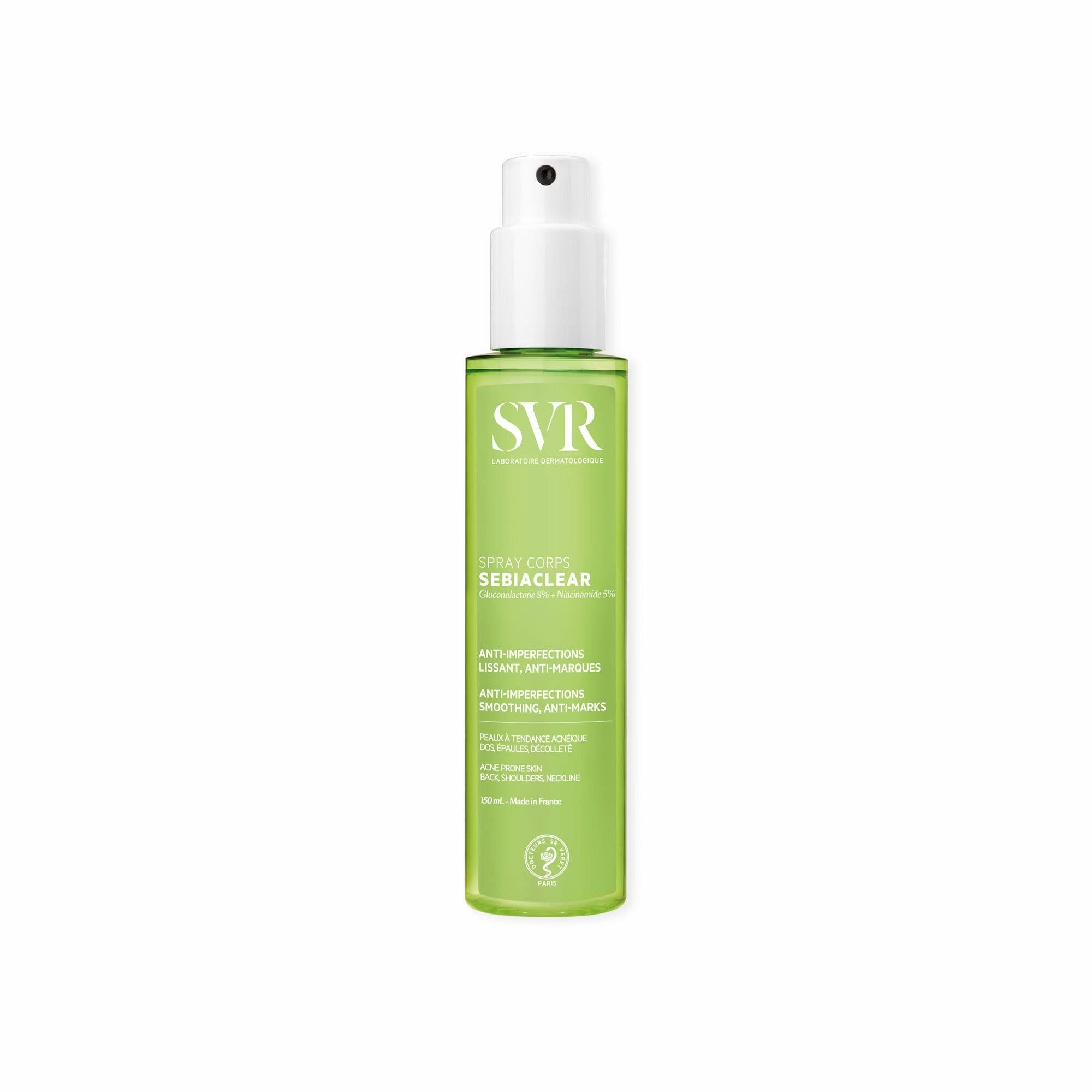 SVR Sebiaclear Spray Anti-imperfections pour le Corps 150 ml