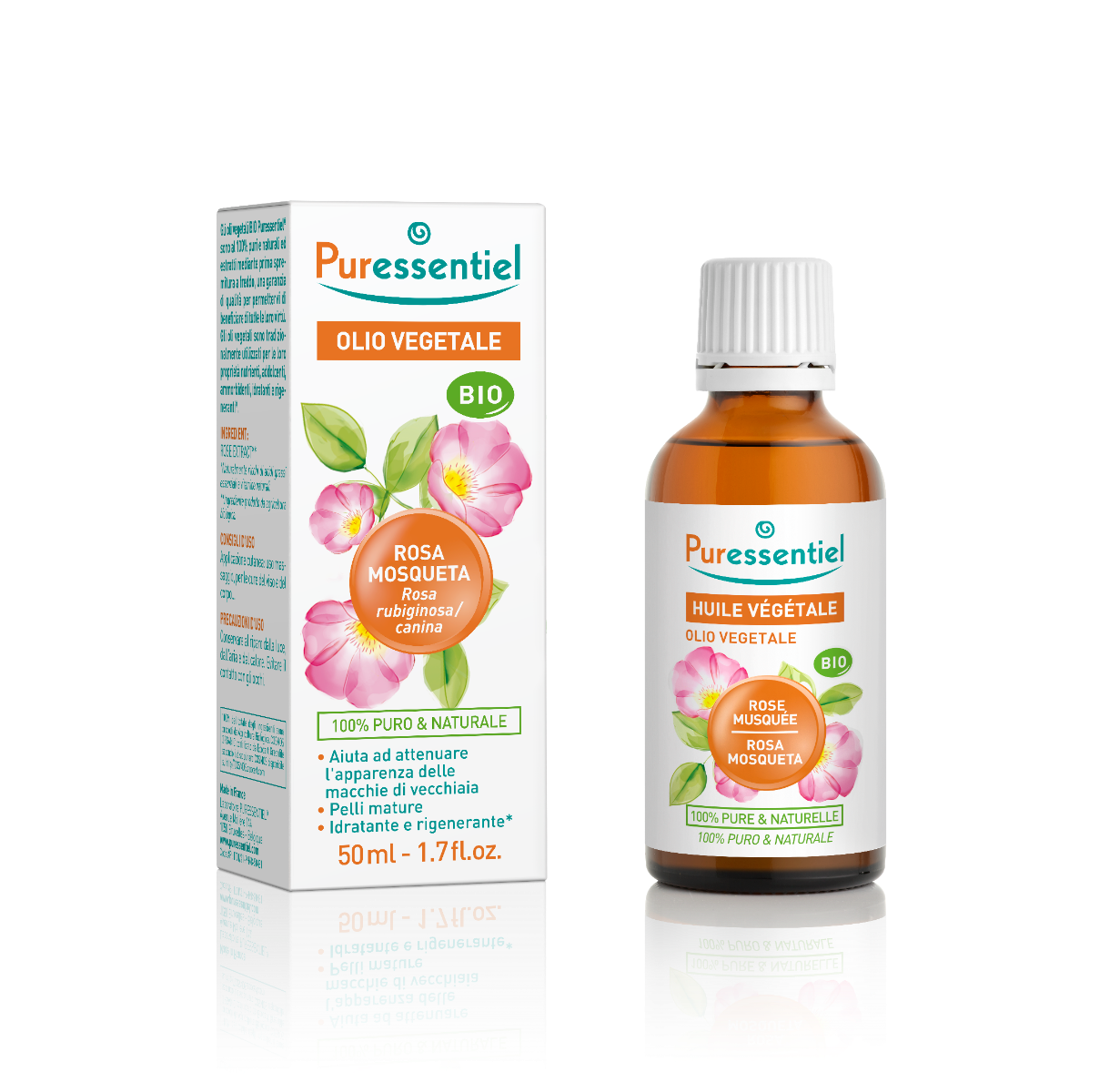 Puressentiel Huile végétale bio de rose musquée 50 ml