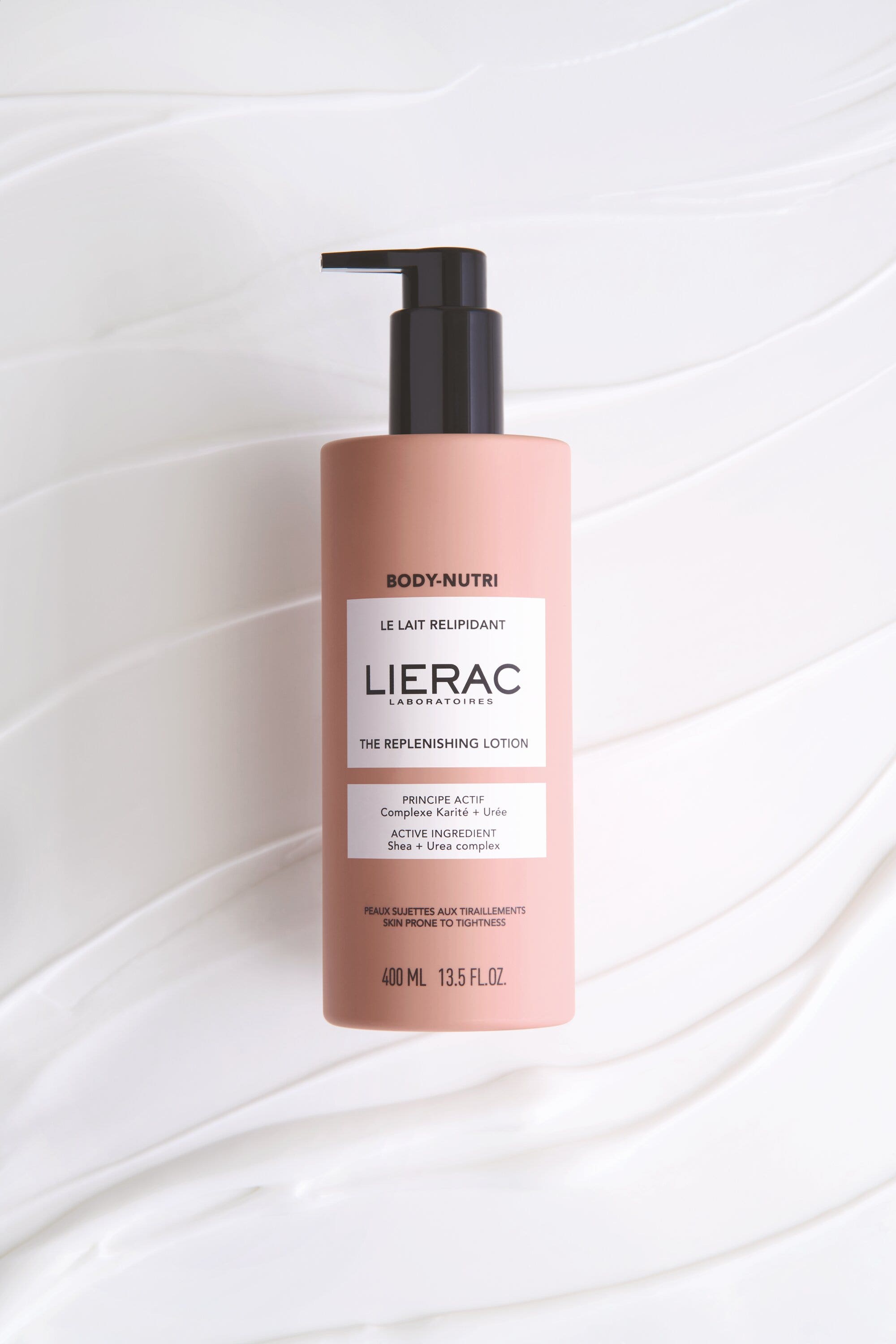 Lierac Body Nutri, lait régénérant et hydratant pour peaux sensibles, 400 ml