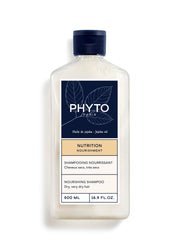 Phyto Phytonutrimento Shampooing nourrissant et hydratant pour cheveux secs et très secs 500 ml