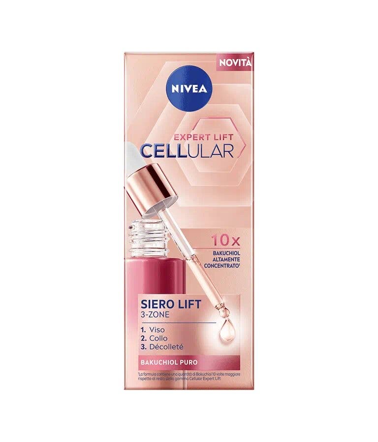 Nivea Cellular Expert Lift Sérum Lift 3-zones Visage Anti-rides Pour Un Effet Lifting 30 ml