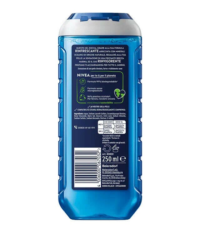 Nivea Men Shampooing Douche Fresh Ocean 250 ml