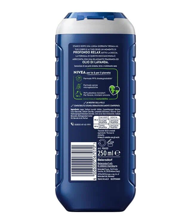 Nivea Men Doccia Shampoo Total Relax 250ml