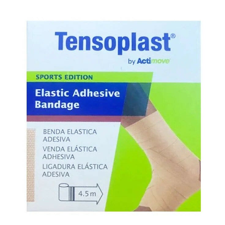 Actimove Tensoplast Bandage élastique auto-adhésif à l'oxyde de zinc 10 cm x 4,5 m