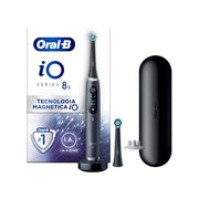 Oral-B Spazzolino Elettrico Ricaricabile iO 8S Nero, 2 Testine, 1 Custodia Da Viaggio, 1 Spazzolino