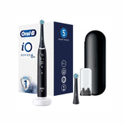 Oral-B iO6 Brosse à dents électrique rechargeable noire avec étui de voyage