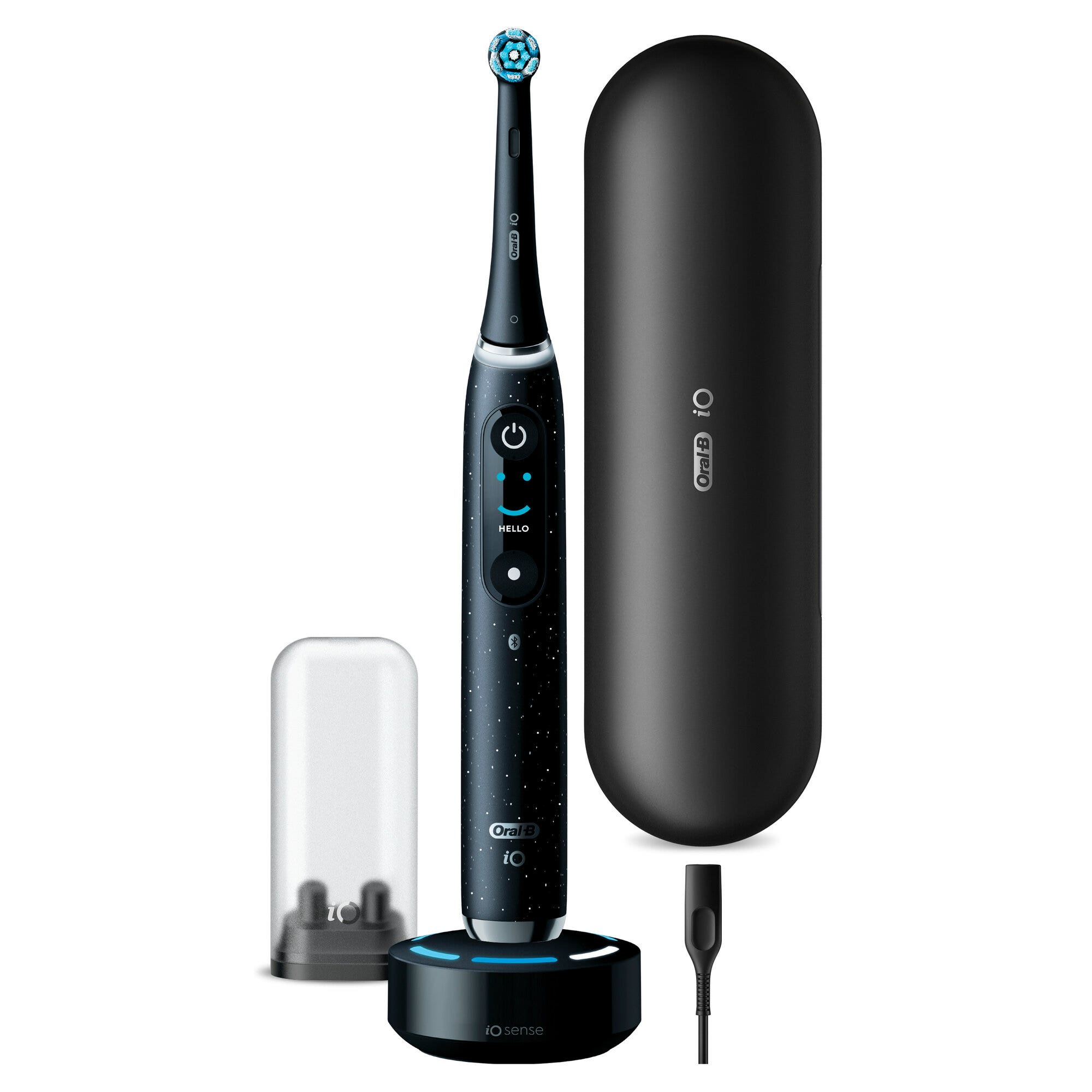 Oral-B Spazzolino Elettrico iO 10 Nero + 1 Testina + 1 Custodia + 1 Caricatore