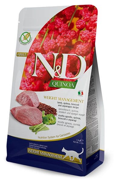 Farmina N&D Spiruline pour chats adultes à l'agneau 1,5 kg