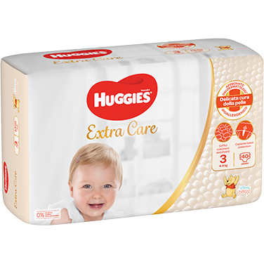 Huggies Extra Care pour nouveau-nés 4-9 kg taille 3 40 pièces