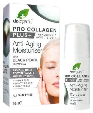 Dr Organic Pro Black Pearl Crème Visage Anti-Âge 50 ml