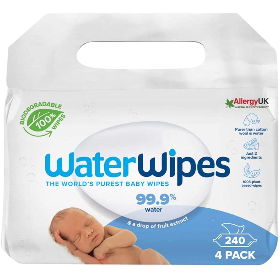 Waterwipes Salviette Neonato Biodegradabili 240 Pezzi