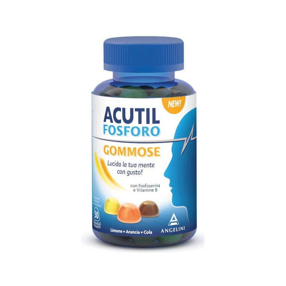 Acutil Fosforo Limone Arancia E Cola 50 Caramelle Gommose