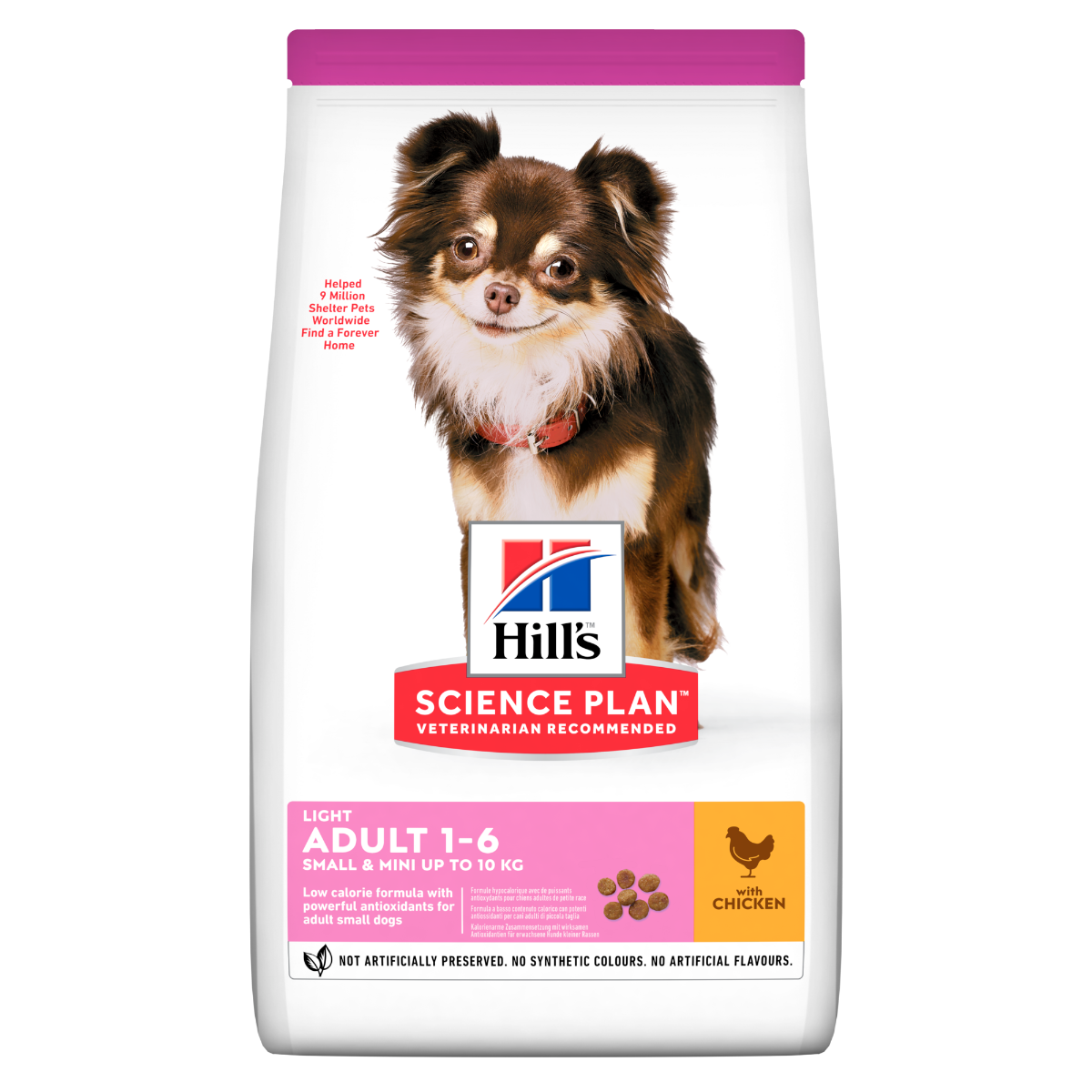 Hill's Science Plan Light Small & Mini Adult Crocchette Con Pollo Per Cani Sacco 6 Kg