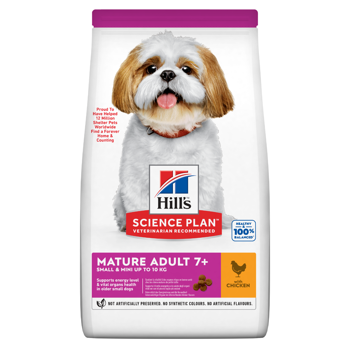 Hill's Science Plan Mature Adult 7+ Crocchette con Pollo per Cani Taglia Piccola Sacco 6 Kg