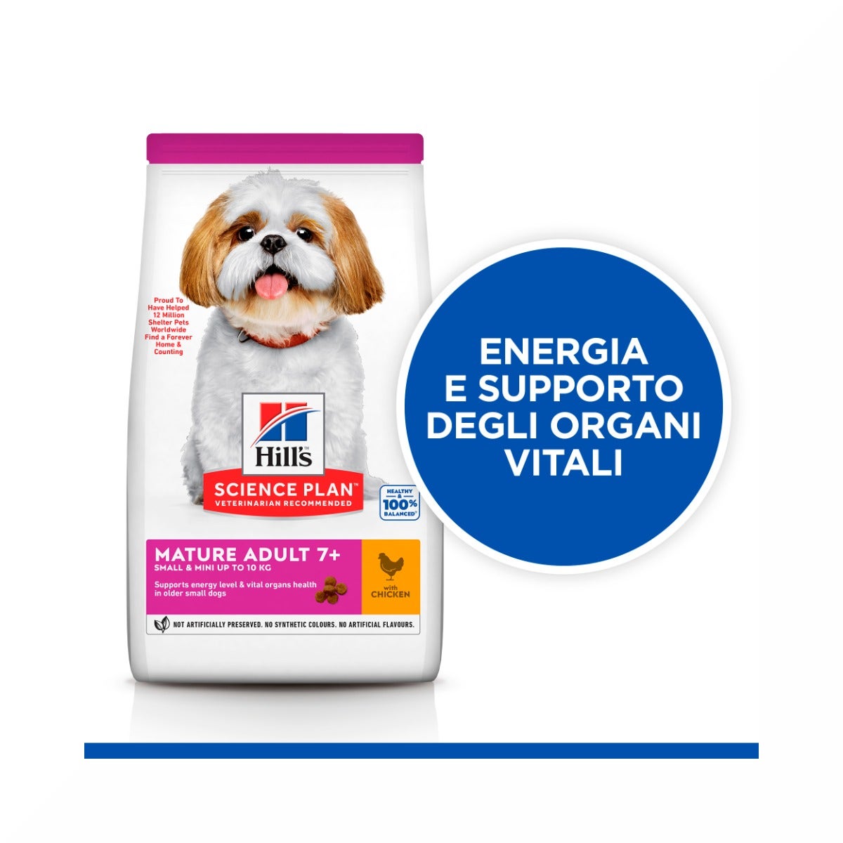 Hill's Science Plan Mature Adult 7+ Crocchette con Pollo per Cani Taglia Piccola Sacco 6 Kg