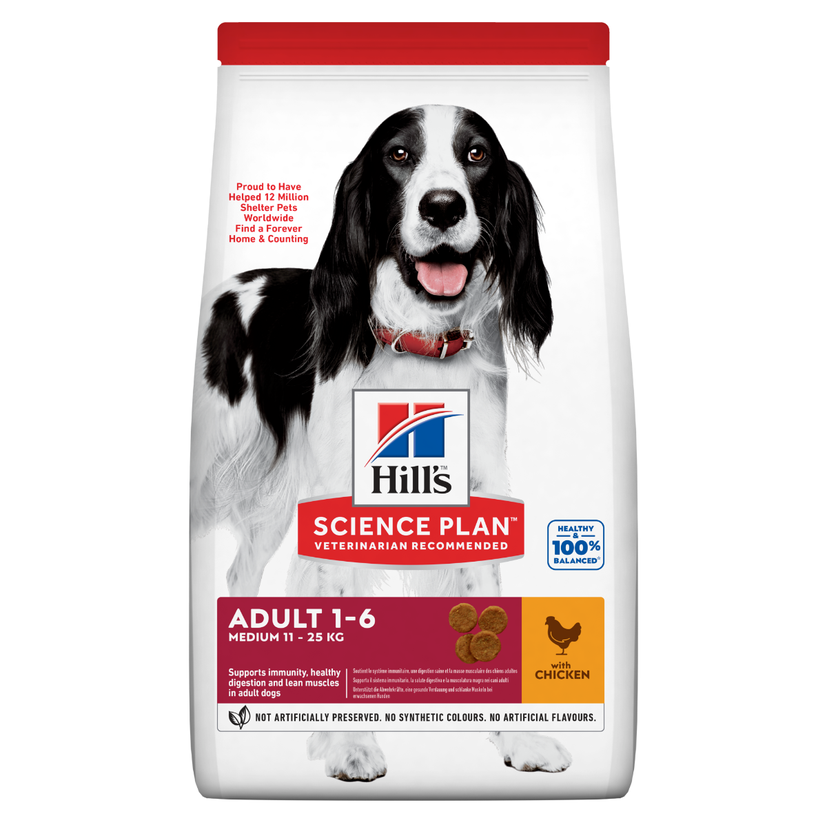 Hill's Science Plan Medium Adult Crocchette con Pollo Per Cani Sacco 14 Kg