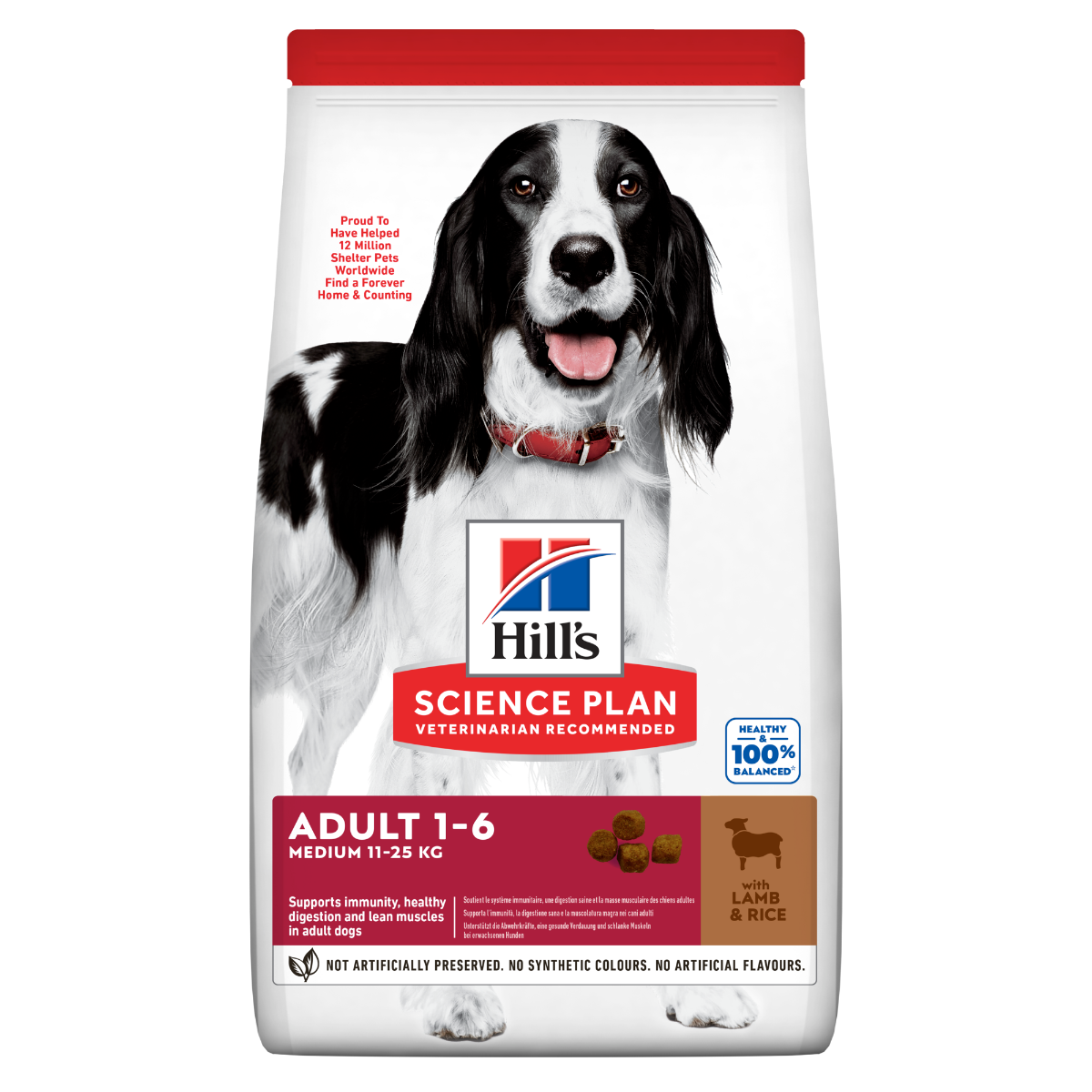 Hill's Science Plan Medium Adult Crocchette con Agnello e Riso per Cani  Sacco 14 Kg