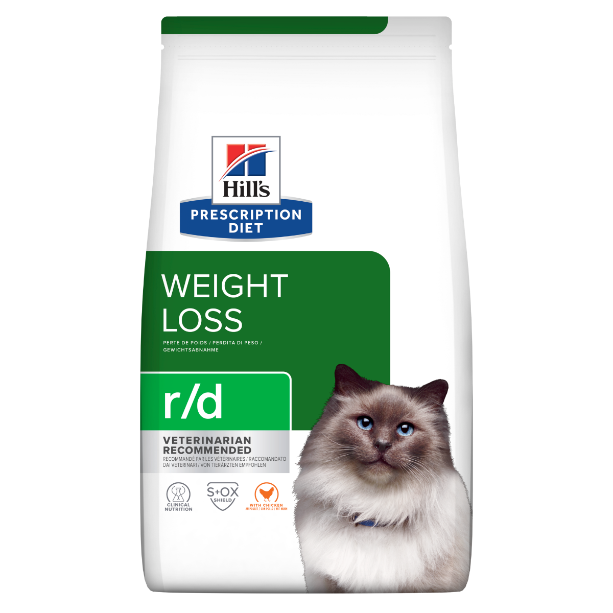 Hill's Prescription Diet R/D Weight Loss Crocchette Per Gatti Sacco 3kg