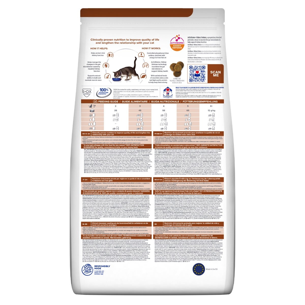Hill's Prescription Diet K/d Aliment pour chats au poulet 3 kg