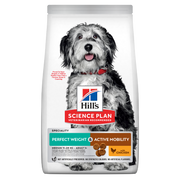 Hill's Science Plan Perfect Weight & Active Mobility Adult Crocchette Con Pollo Per Cani Taglia Media Sacco 12 Kg