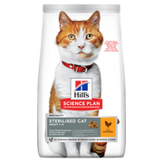 Hill's Science Plan Sterilised Cat Adult Croquettes pour chats au poulet, sac de 10 kg