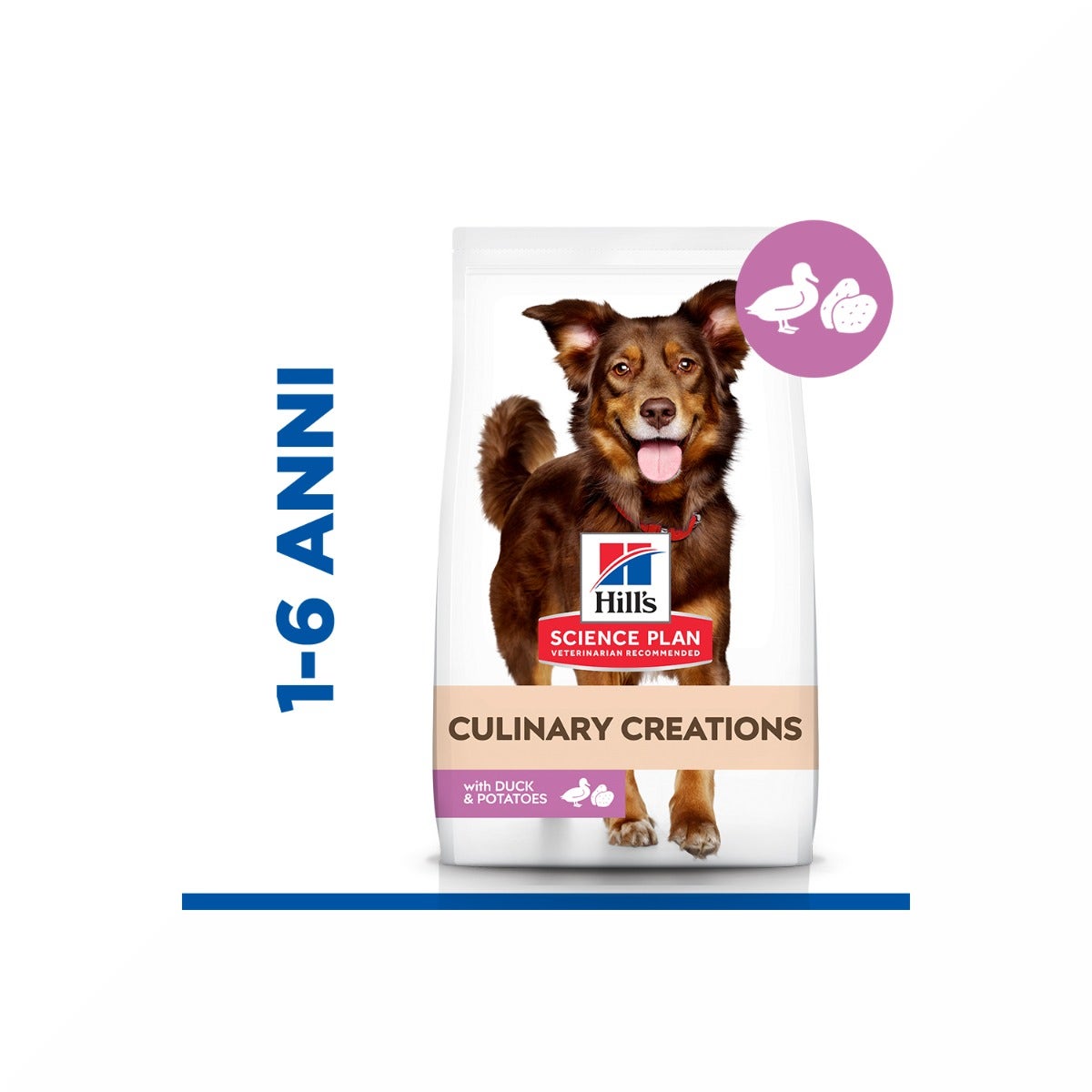 Hill's Science Plan Culinary Creations Adult Crocchette Con Anatra E Patate Per Cani Taglia Media Sacco 2,5 Kg