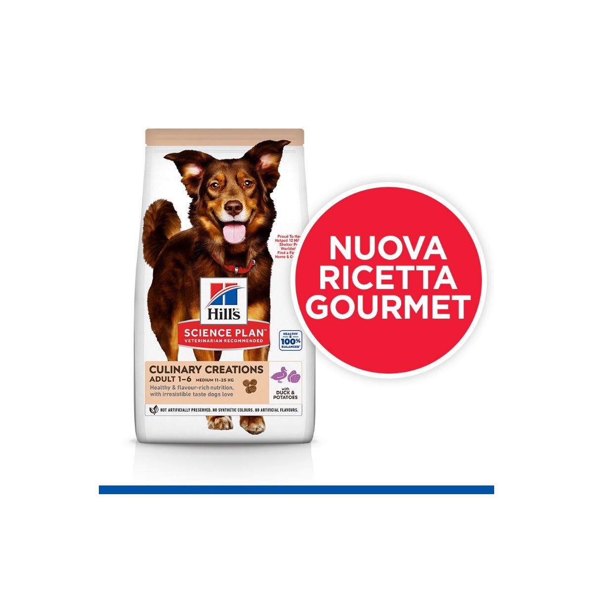 Hill's Science Plan Culinary Creations Adult Crocchette Con Anatra E Patate Per Cani Taglia Media Sacco 14kg