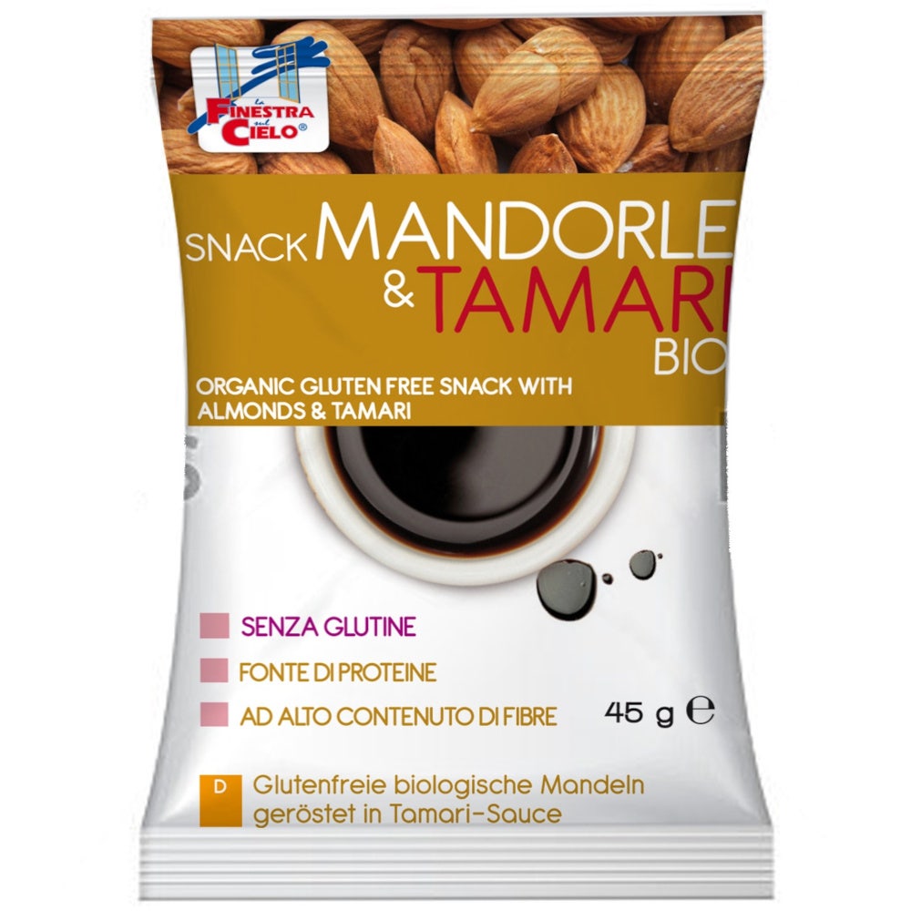 La Finestra Sul Cielo Snack Mandorle/Tamari Bio Vegan 45g