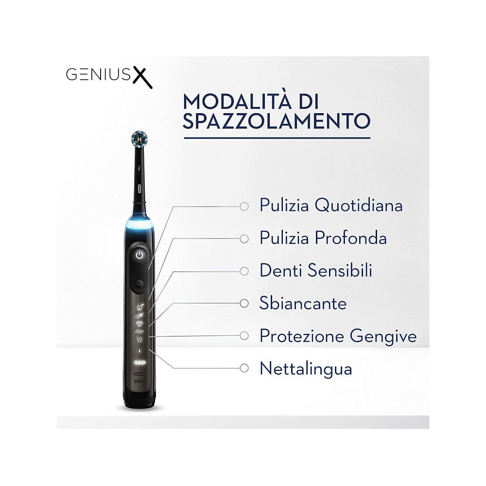 Oral-B Genius X Spazzolino Elettrico Ricaricabile Nero