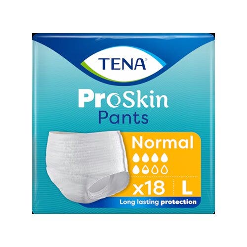 Tena Pants Normal, culottes absorbantes taille L, 18 pièces