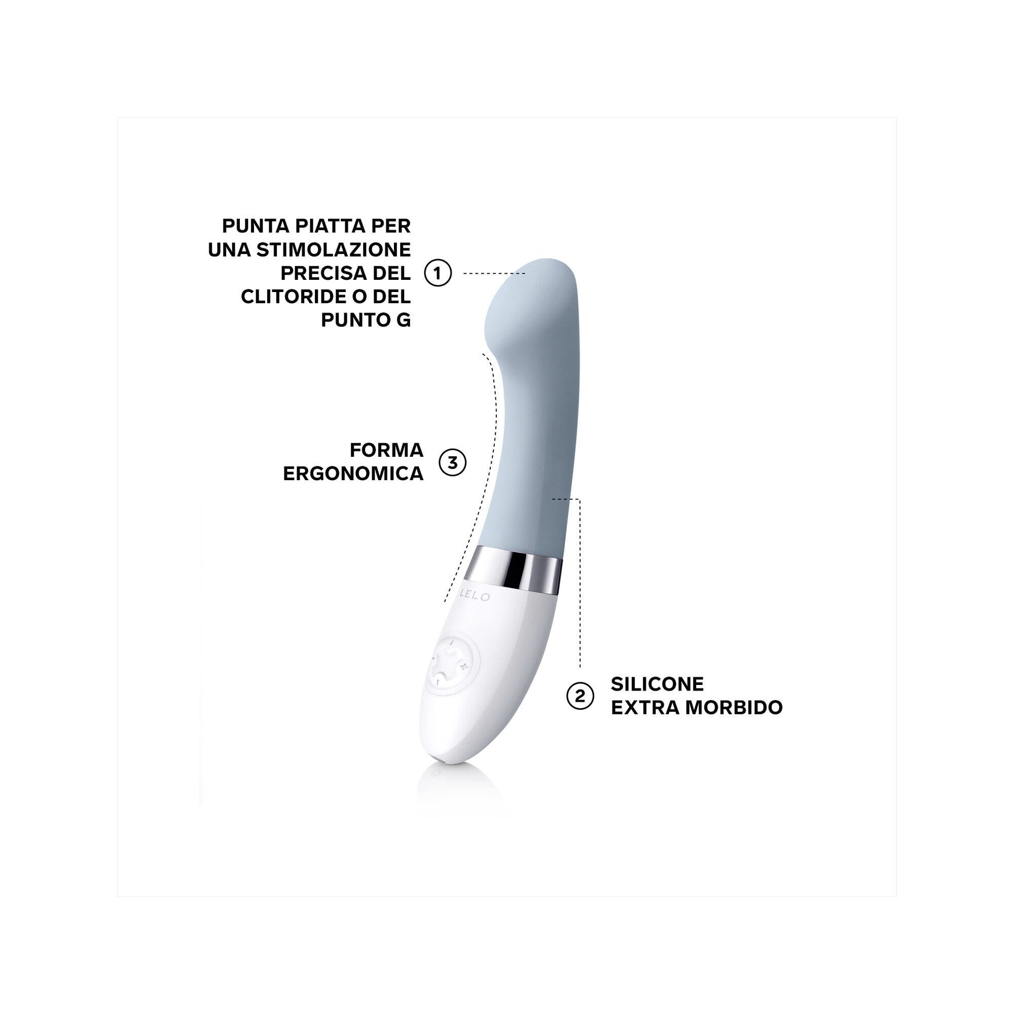 Lelo Gigi Massaggiatore Personale Donna Cool Gray