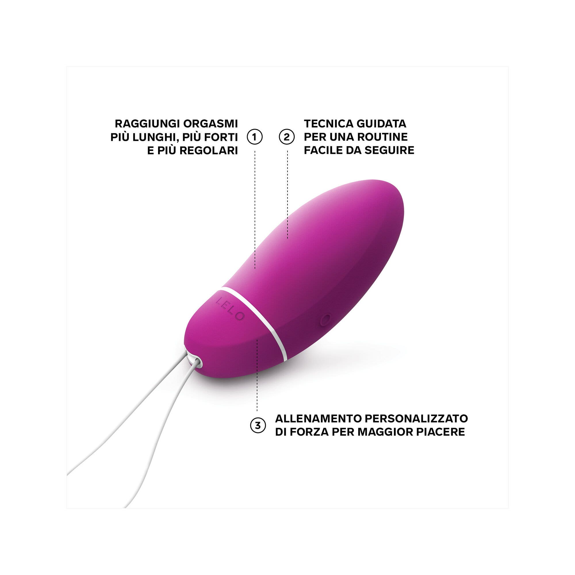 Lelo Luna Smart Bead Masseur intime pour femme rose