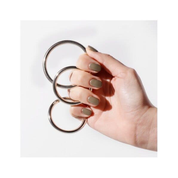 Crushious Metaleros Lot de 3 cockrings en métal