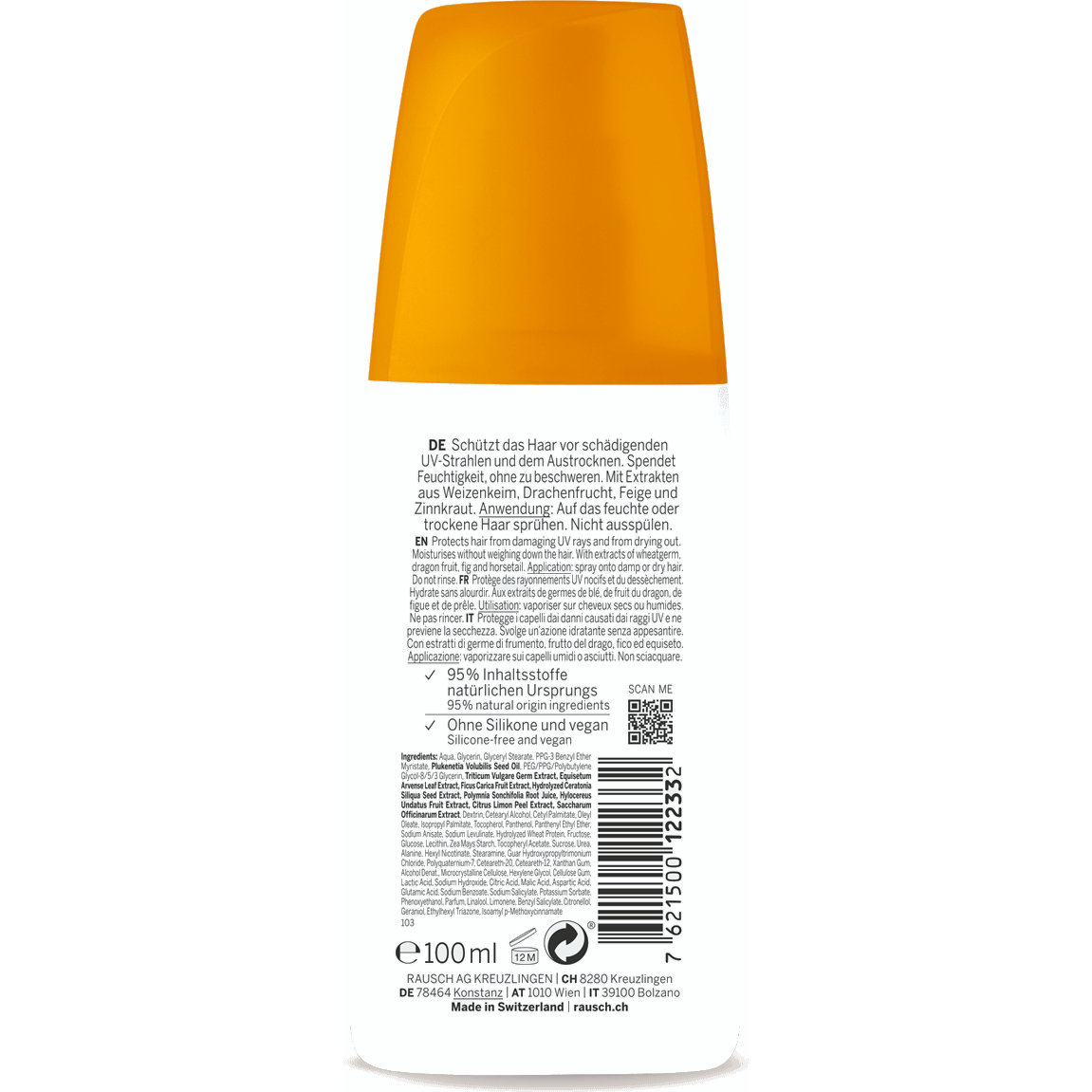 Rausch Spray Per Capelli Idratante Al Germe Di Frumento 100ml