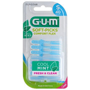 Gum Soft Pick Menthe Comfort Flex Petites brossettes 40 pièces