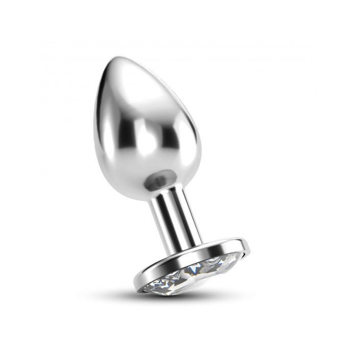 Crushious Plug Anale Bijou Trasparente Piccolo con Custodia di Velluto