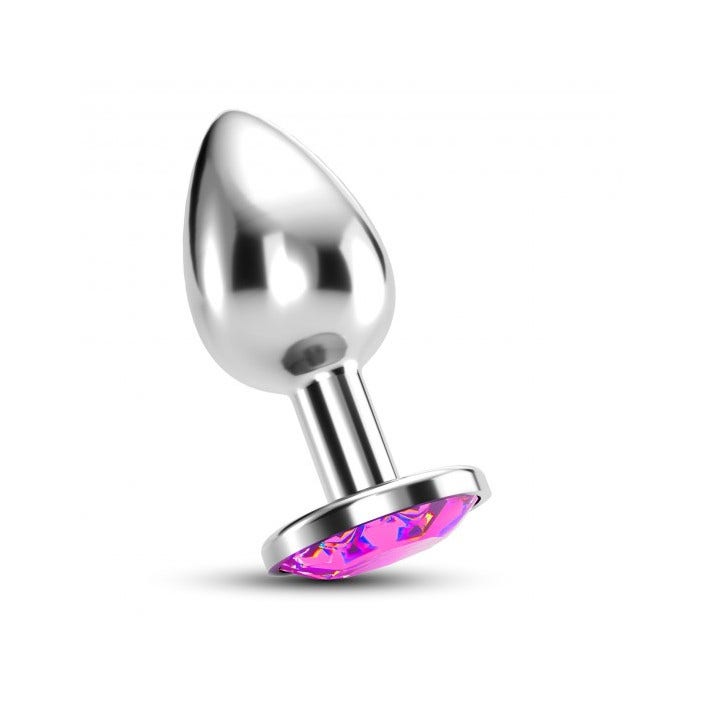 Crushious Plug Anale Gioiello Bijou Rosa Medio con Custodia di Velluto
