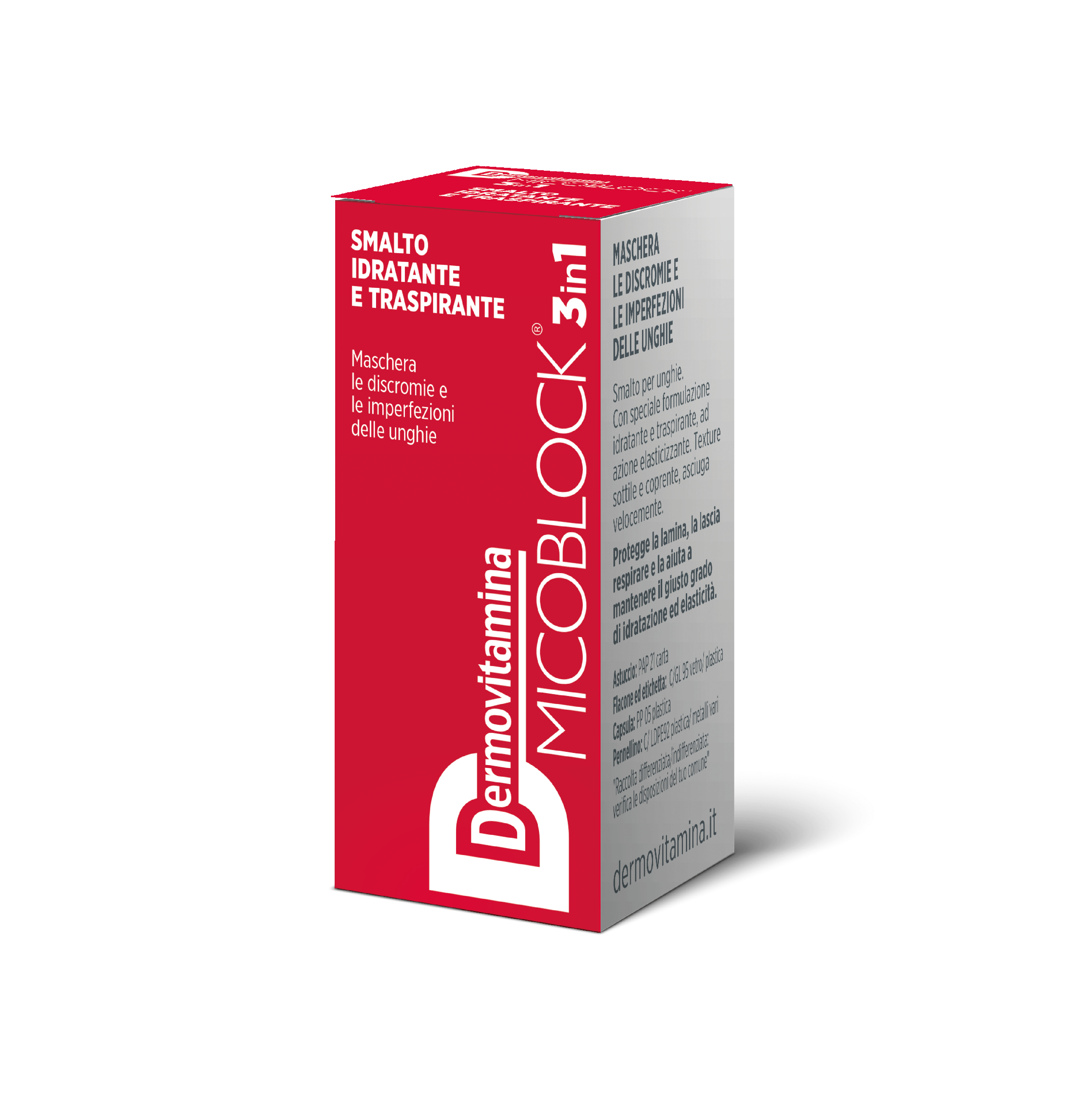 Dermovitamina Micoblock 3 In 1 Smalto Rosso 5ml