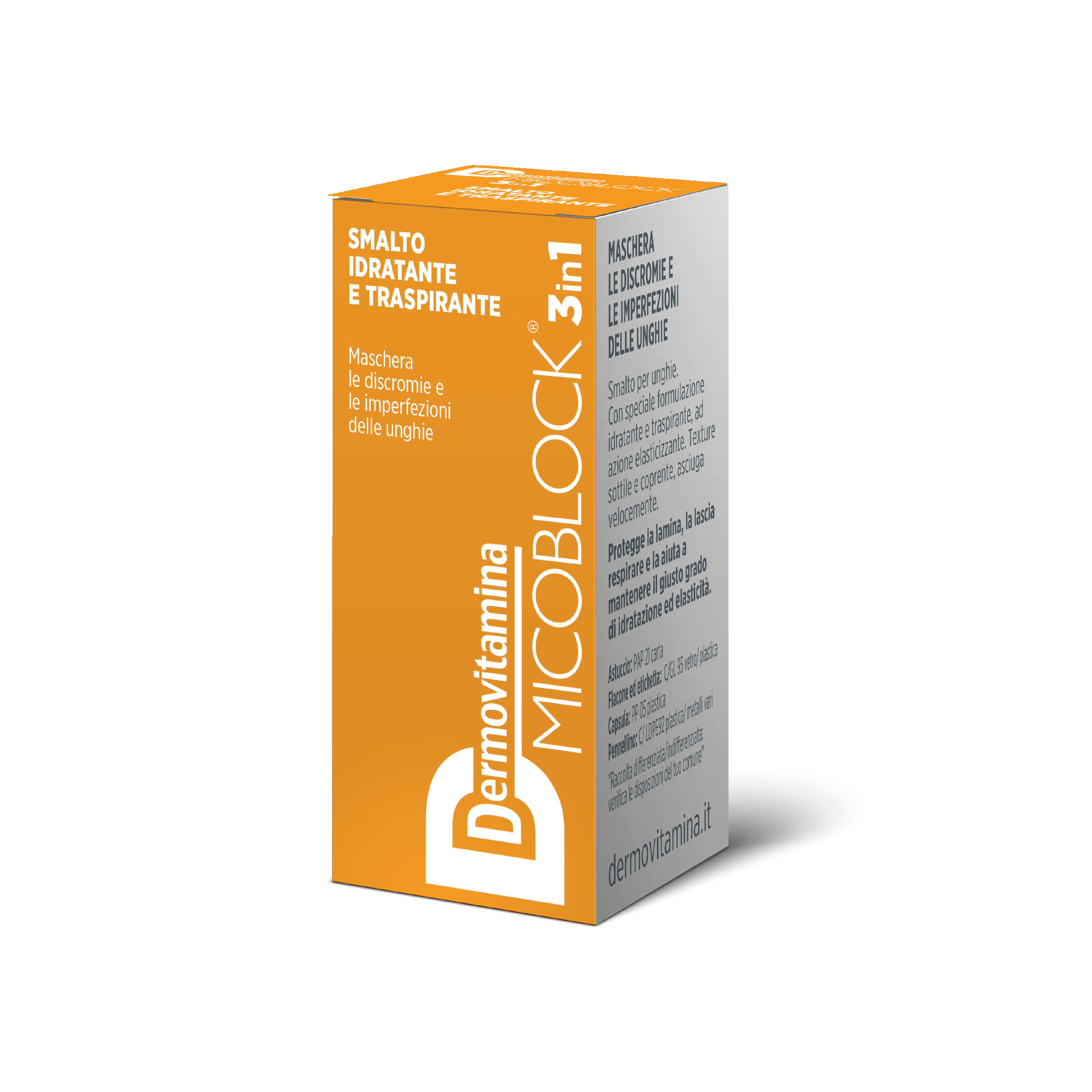 Dermovitamina Micoblock 3 In 1 Smalto Giallo 5ml