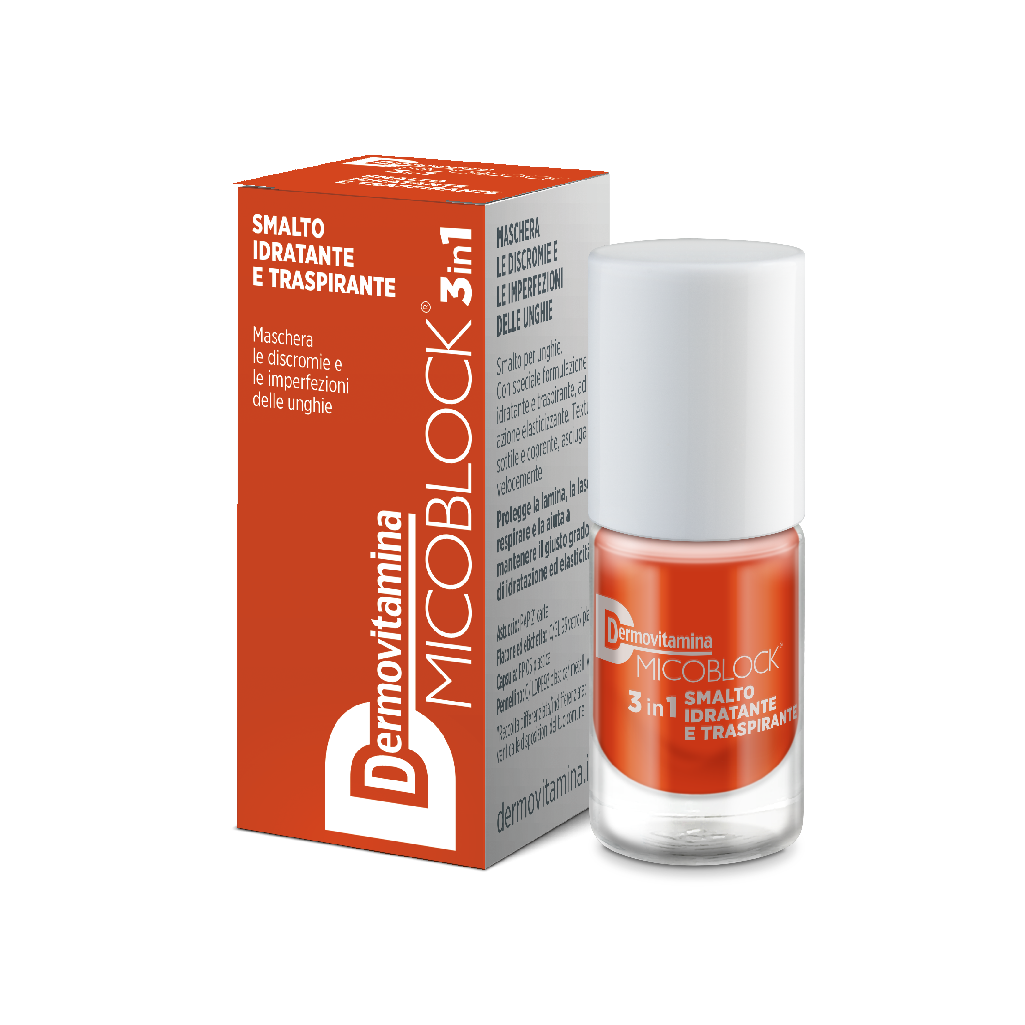 Dermovitamina Micoblock 3 en 1 Vernis orange foncé 5 ml