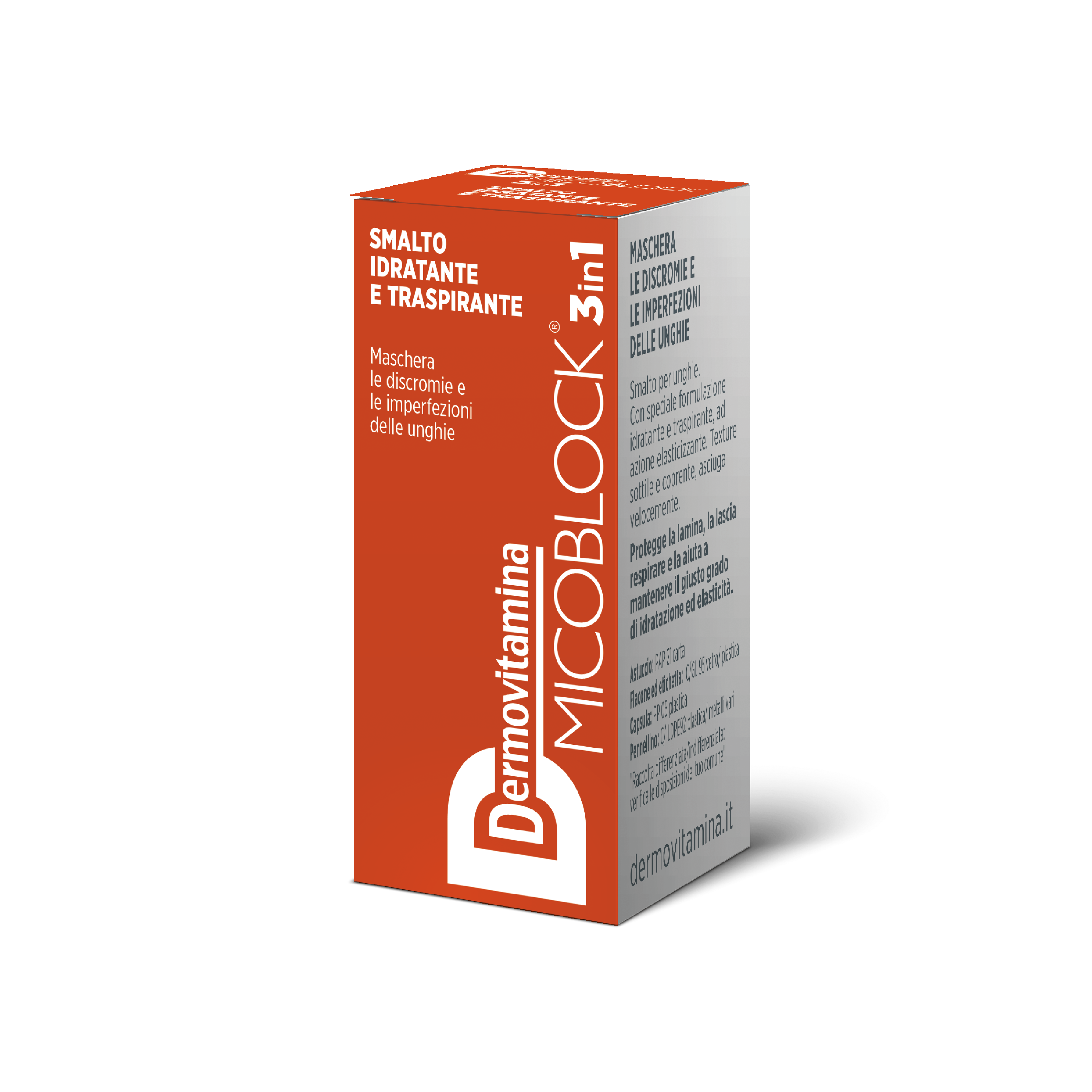 Dermovitamina Micoblock 3 In 1 Smalto Arancio Scuro 5ml