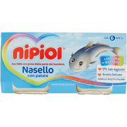 Nipiol Omogeneizzato Nasello 2x80g 6Mesi+